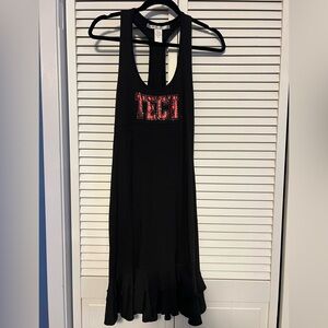 Black TECH Midi Dress